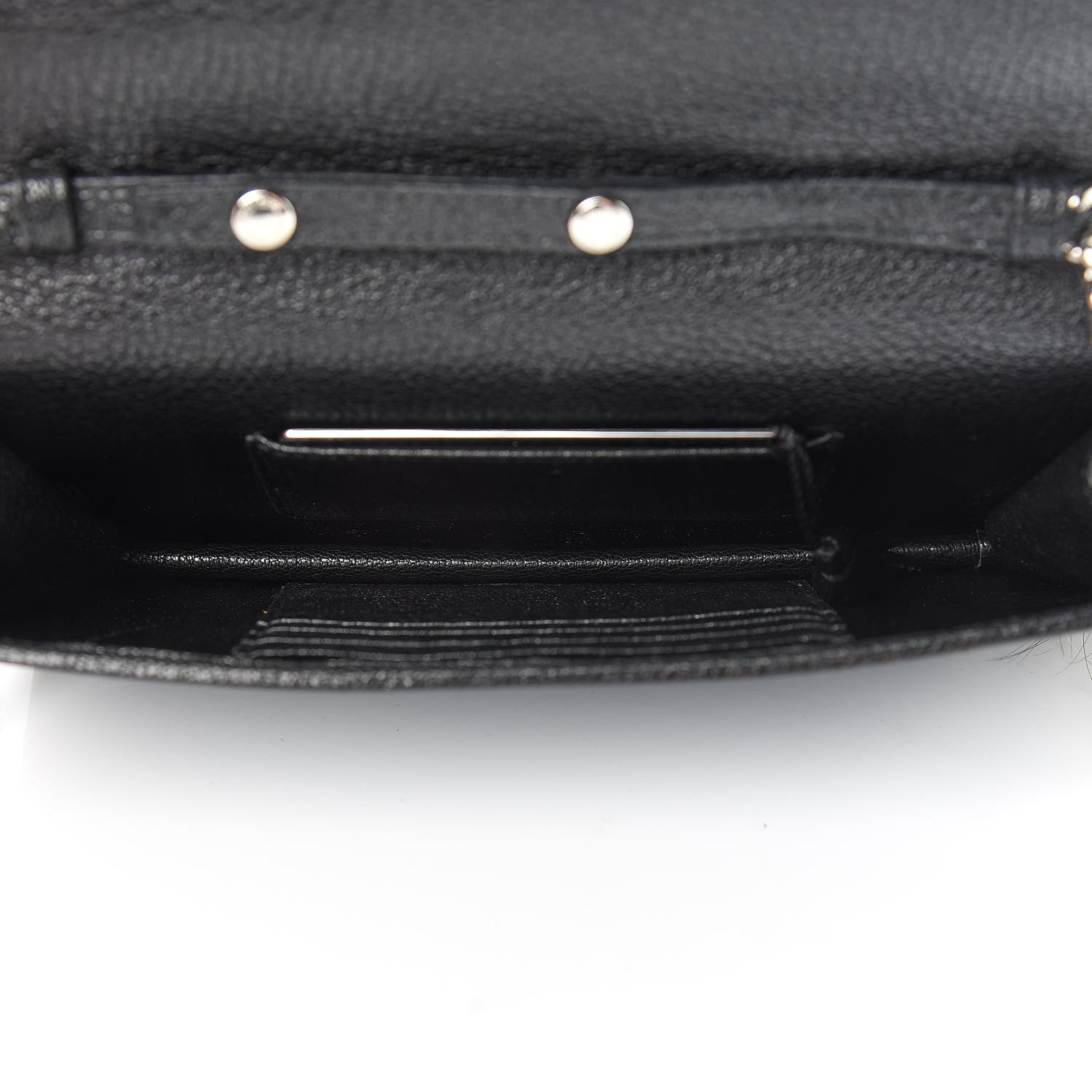 Miu Miu Denim Raccoon Fur Charm Crossbody Blue 5 of 10