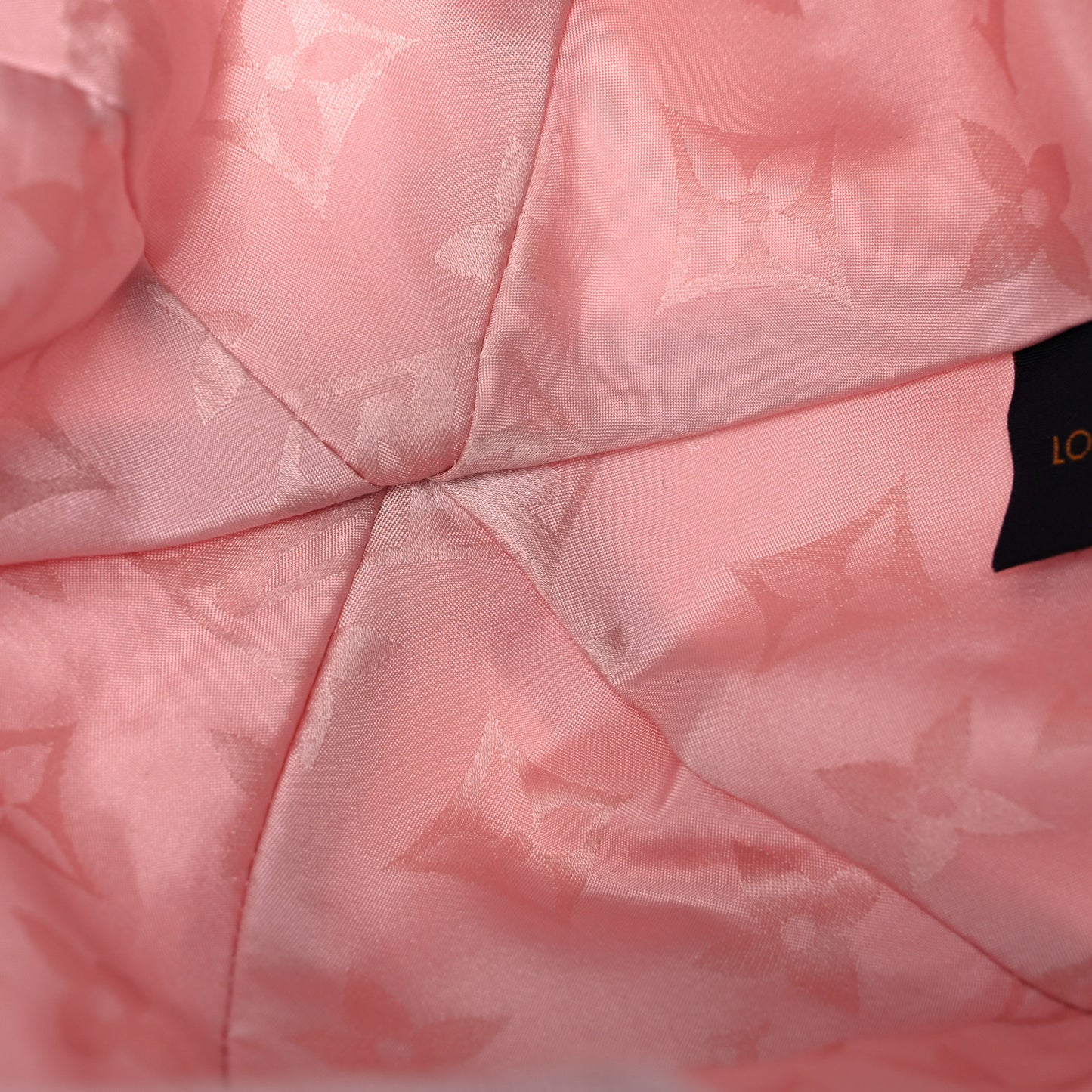 Polyester Silk Monogram LV Get Ready Cap M Pink