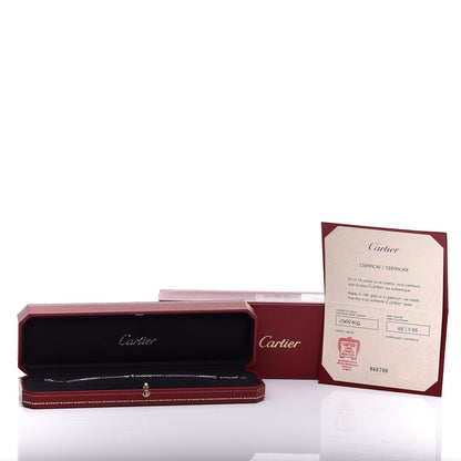 Cartier 18K White Gold Diamond SM D'Amour Bracelet 6 of 6