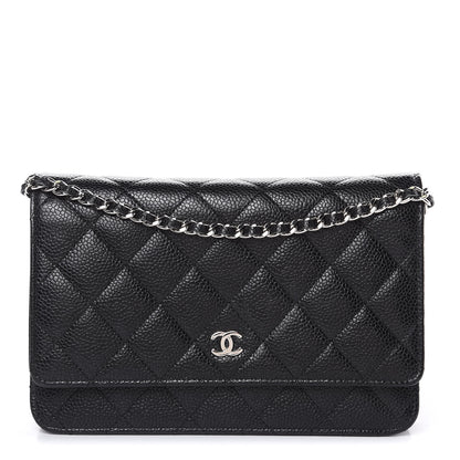 Chanel Caviar Quilted Wallet On Chain WOC Black 1 of 12