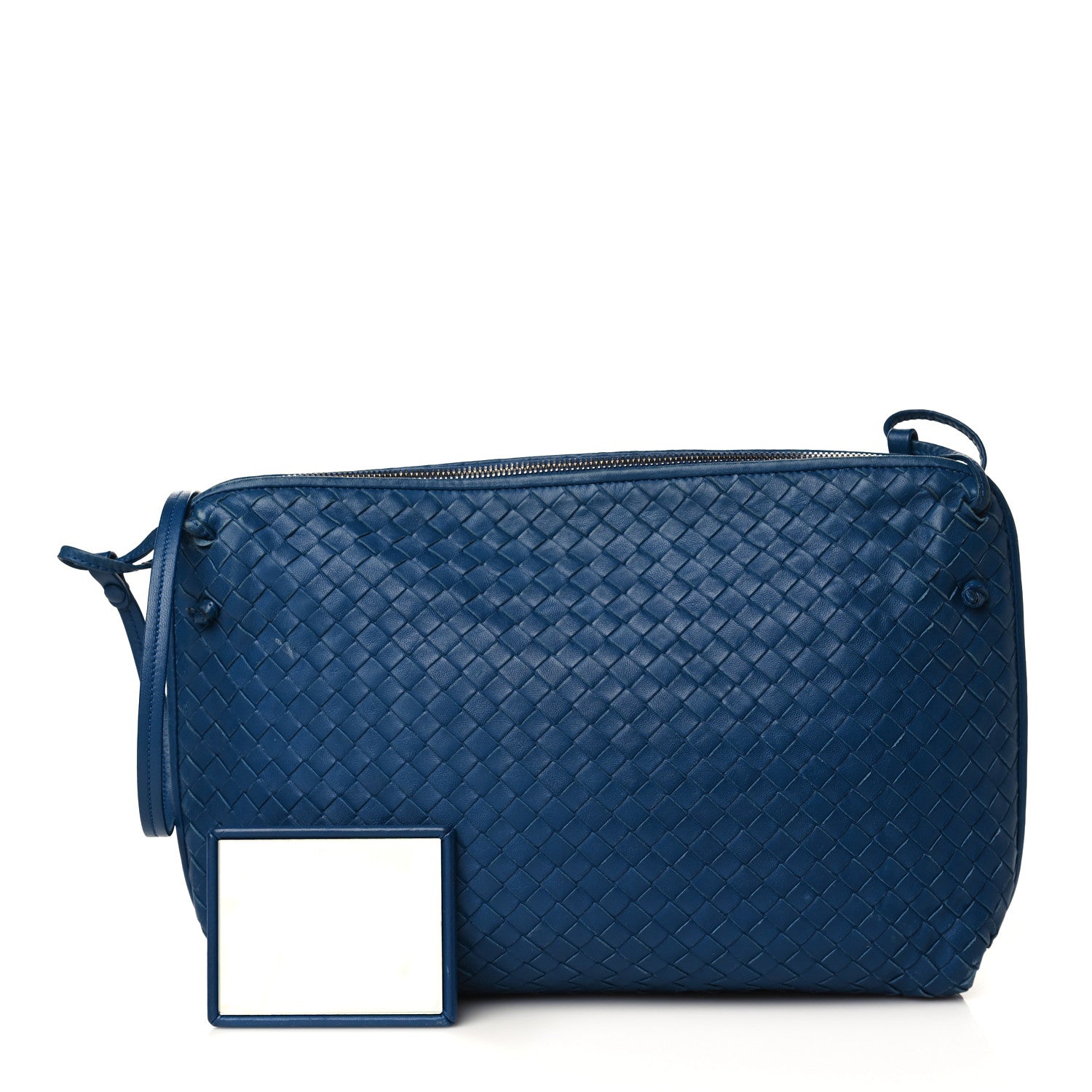 Bottega Veneta Nappa Intrecciato Pillow Crossbody Messenger Blue 1 of 15
