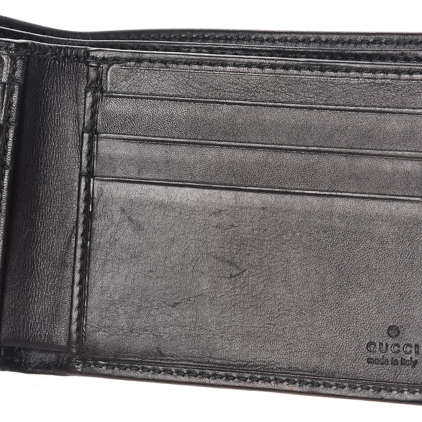 Calfskin Interlocking G Bi-Fold Wallet Black