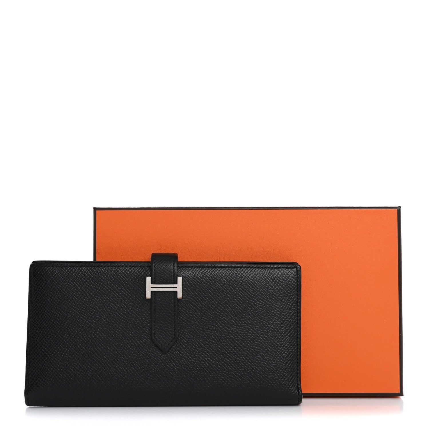 Hermes Epsom Bearn Gusset Wallet Black 15 of 15
