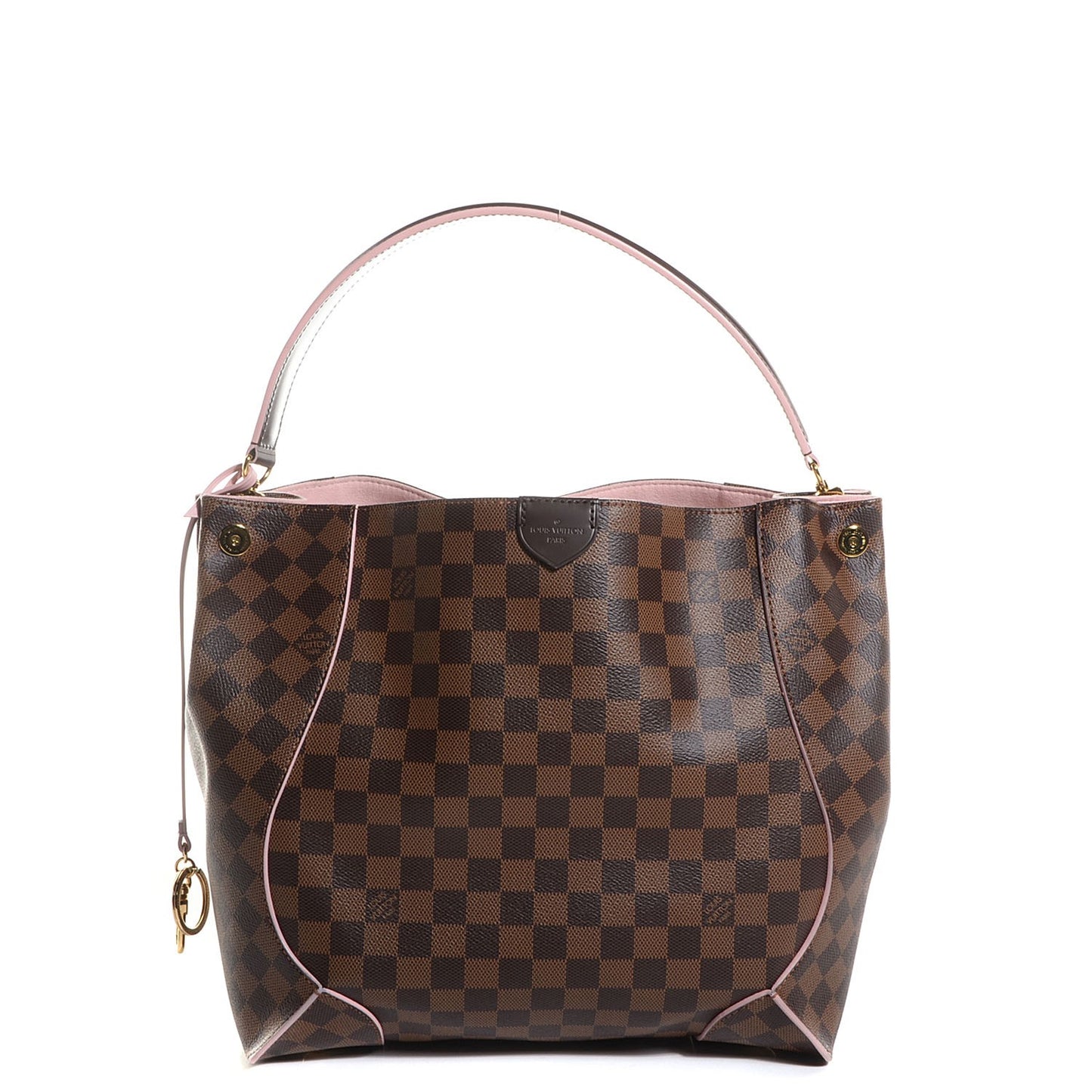 Damier Ebene Caissa Hobo Rose Ballerine