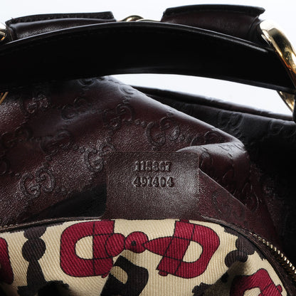 Gucci Guccissima Medium Horsebit Chain Hobo Chocolate Brown 7 of 7