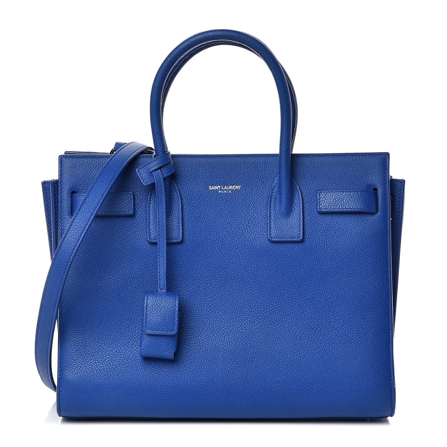 Grained Calfskin Baby Sac De Jour Royal Blue