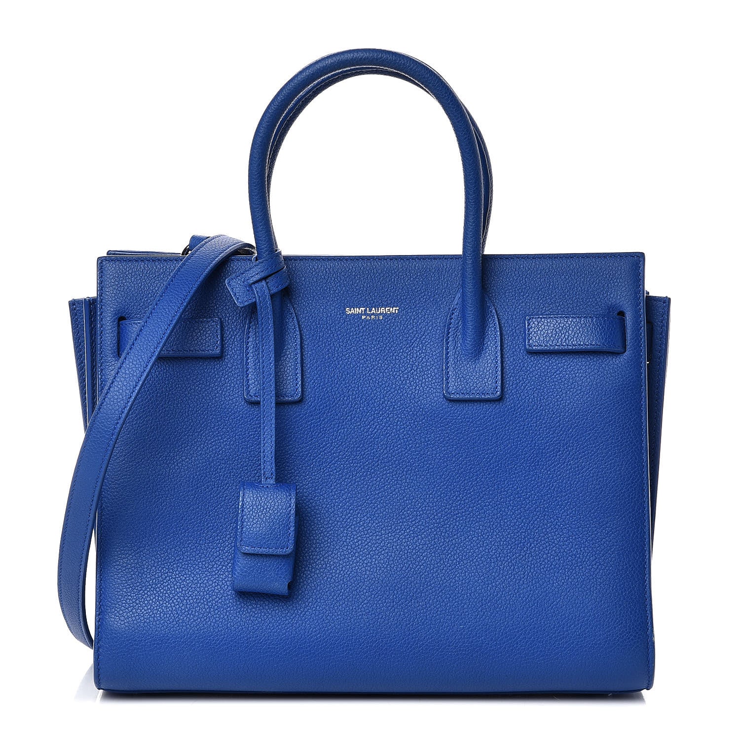 Saint Laurent Grained Calfskin Baby Sac De Jour Royal Blue 1 of 14