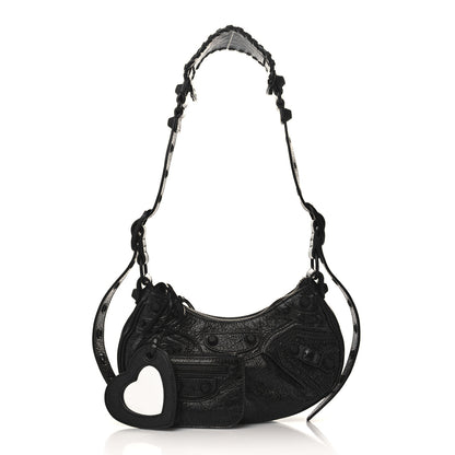 Balenciaga Agneau Arena Monochrome Le Cagole Shoulder Bag XS Black 1 of 9