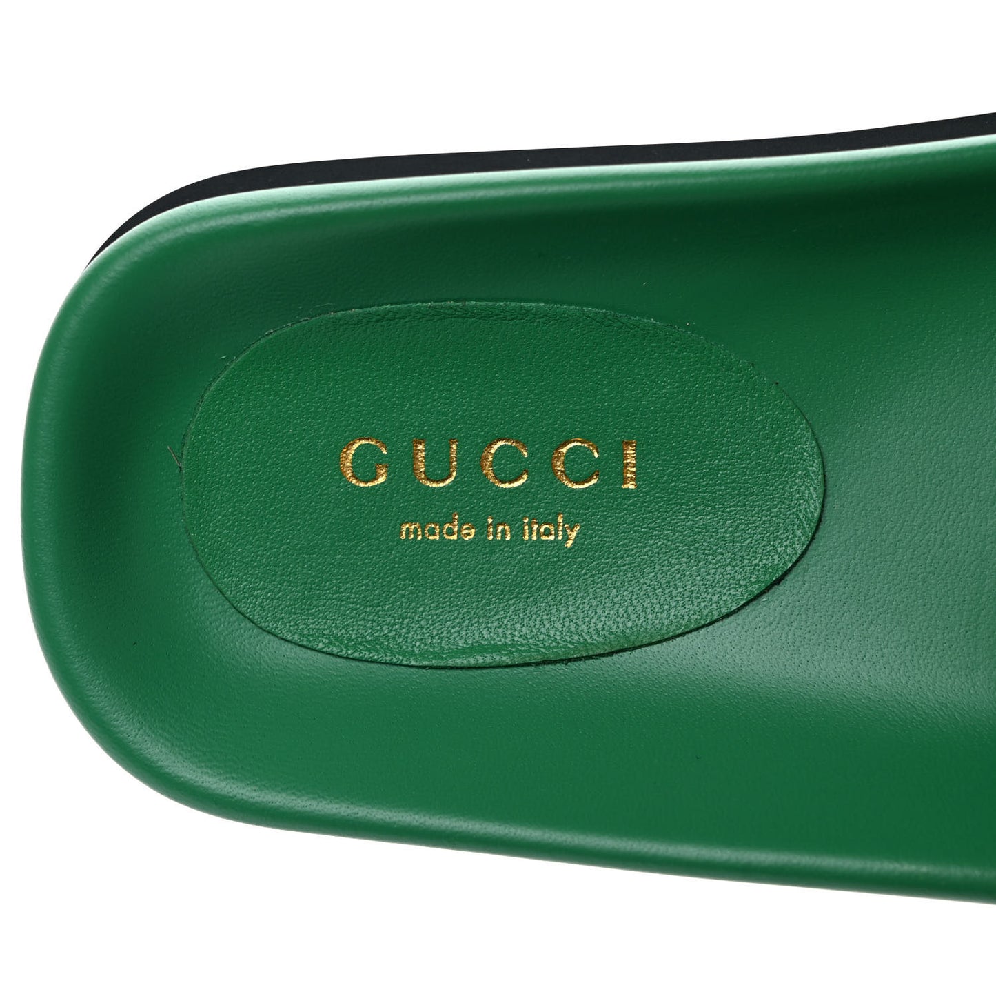 Nappa GG Matelasse Flat Slide Sandals 36 New Shamarock