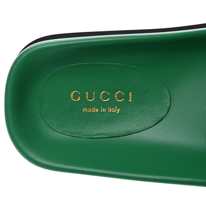 Gucci Nappa GG Matelasse Flat Slide Sandals 36 New Shamarock 7 of 8
