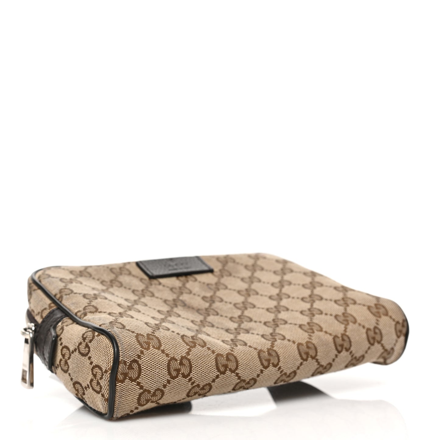 Monogram Dollar Calfskin Belt Bag Beige Ebony Testa di Moro Marrone Scuro