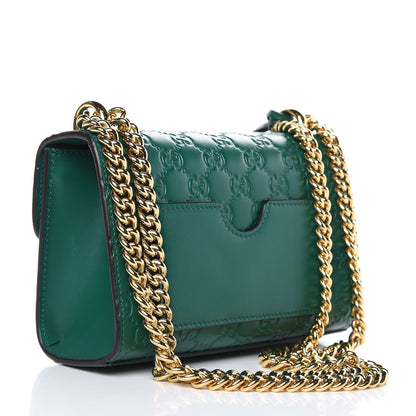 Gucci Guccissima Small Padlock Shoulder Bag Emerald 3 of 11