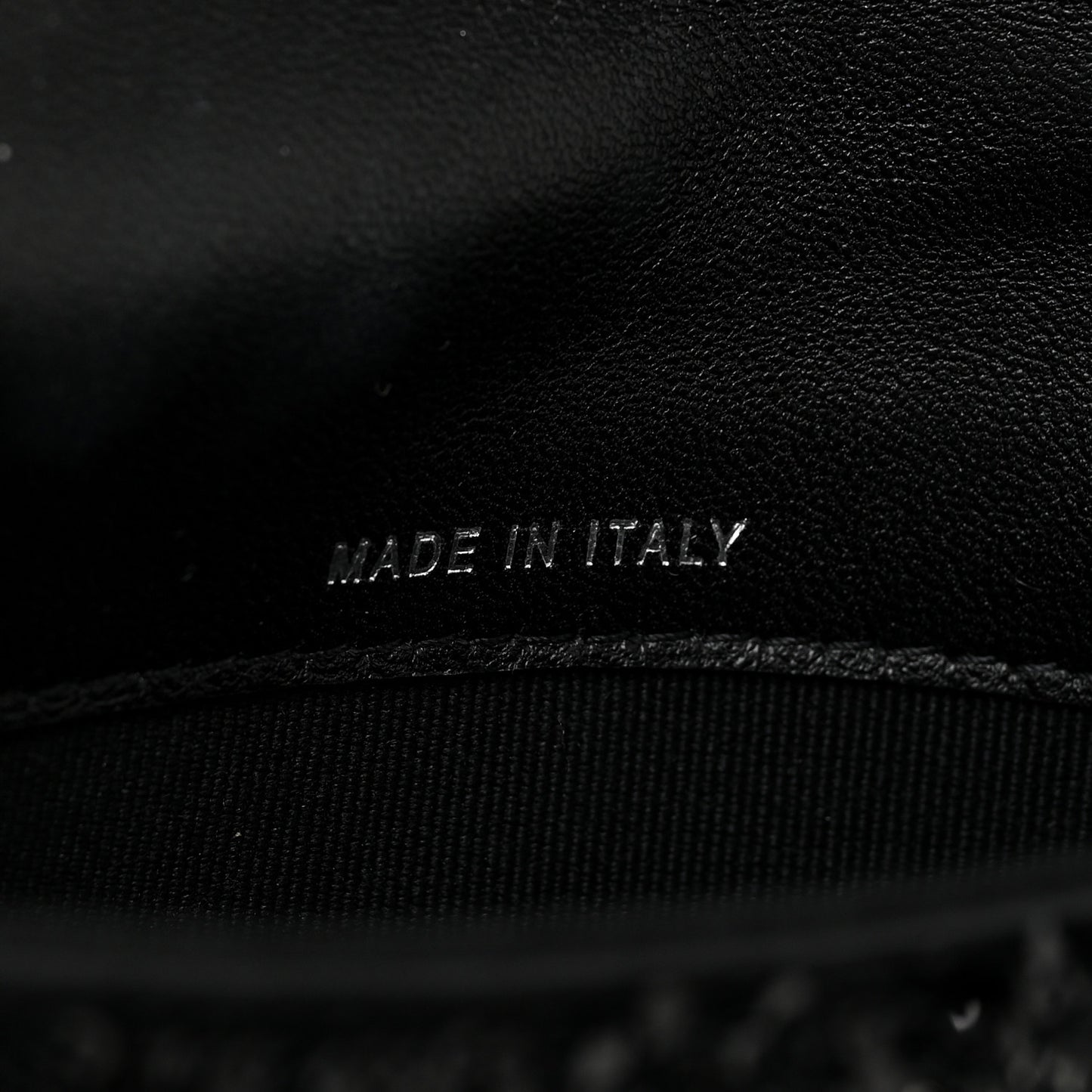 Sequin COCO Clutch With Chain Black Silver