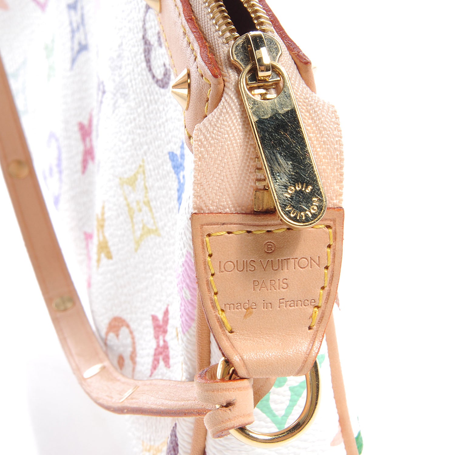 Louis Vuitton Monogram Multicolor Pochette Accessories White 6 of 9