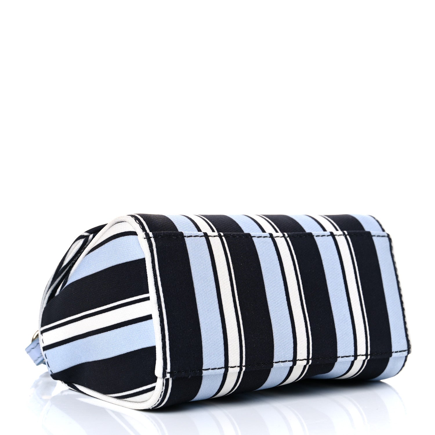 Dolce & Gabbana Stripe Dauphine Micro Miss Sicily Satchel Blue White 4 of 8