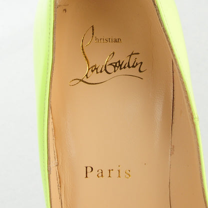Christian Louboutin Patent So Kate 120 Pumps 36.5 Neon Yellow 8 of 8