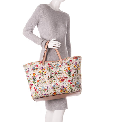 Gucci Canvas Large Floral Flora Tote 2 of 11