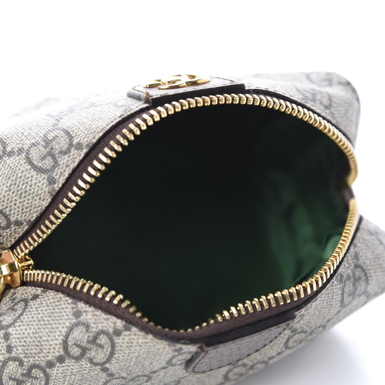Gucci Soft GG Supreme Monogram Calfskin Small Ophidia Cosmetic Case Beige Ebony New Acero 5 of 7