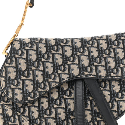 Christian Dior Oblique Saddle Bag Blue 8 of 12
