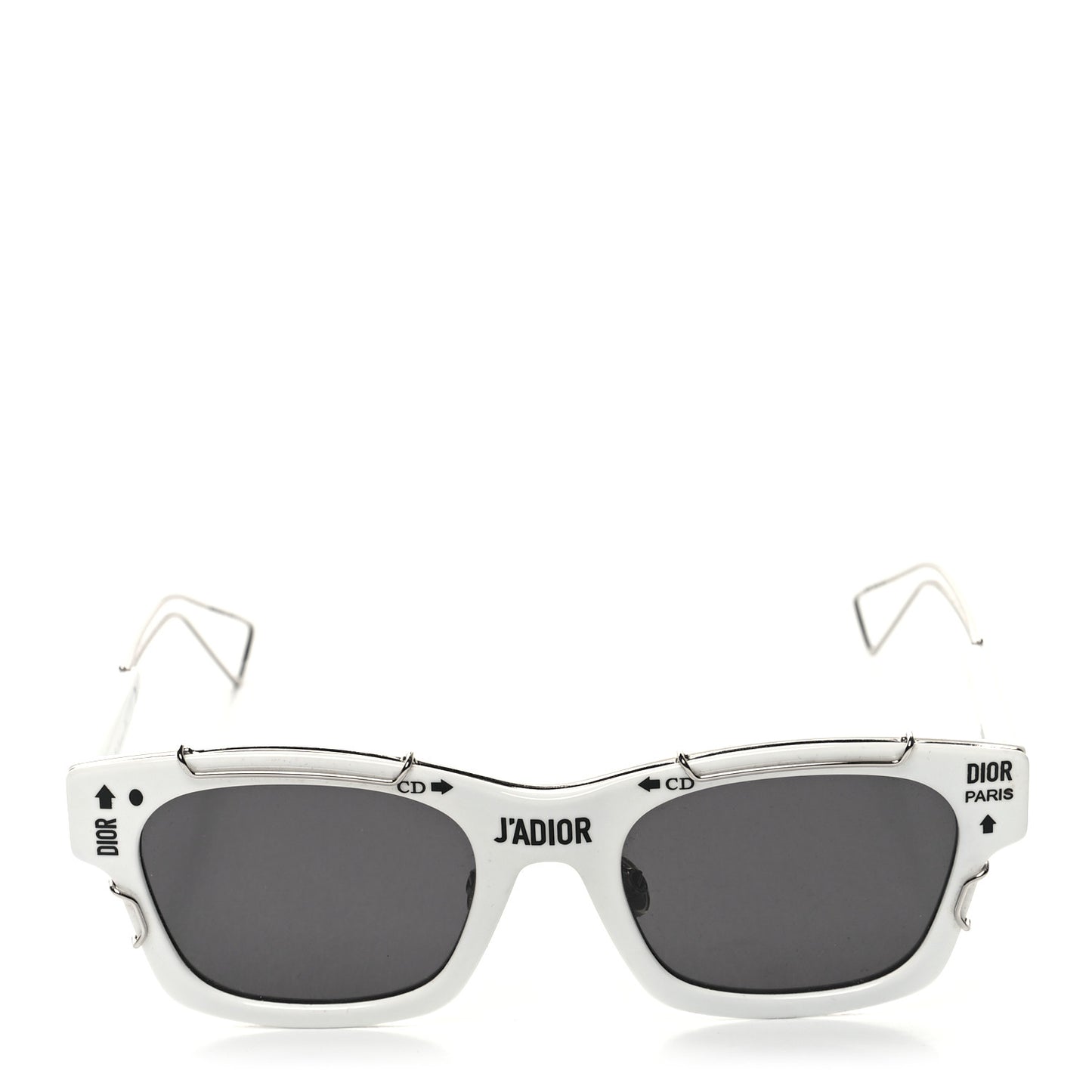 Acetate J'adior Sunglasses White