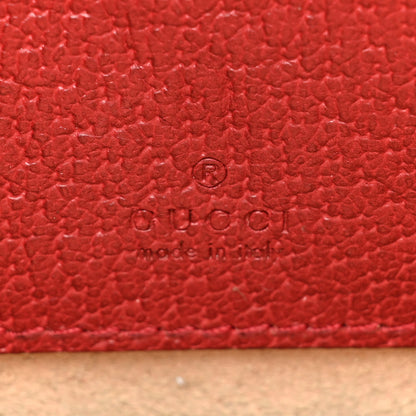 Gucci GG Supreme Monogram Flora Web Ophidia Wristlet Bag Red 6 of 17