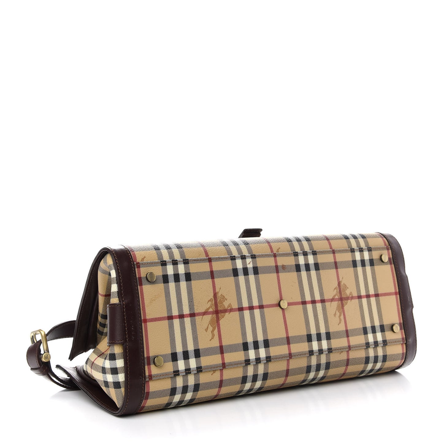Haymarket Check Satchel Dark Tan