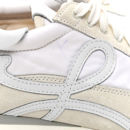 Loewe Nylon Suede Flow Retro Runner Sneakers  White 10 of 10