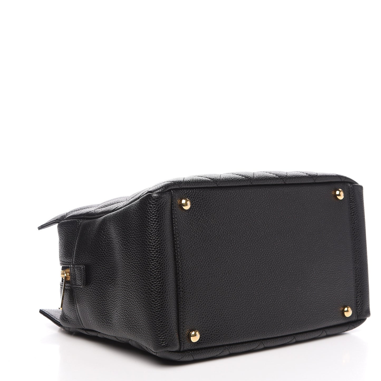 Caviar Quilted Petit Timeless Tote PTT Black