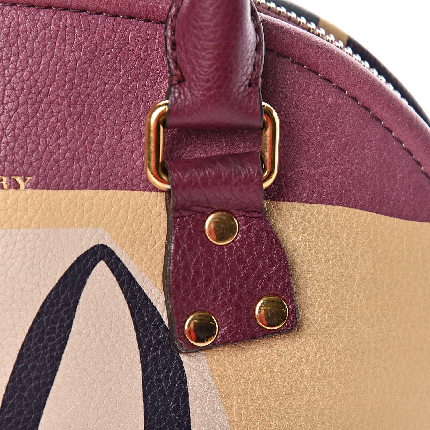 Burberry Prorsum Calfskin Printed Rain or Shine Small Bloomsbury Purple 11 of 16