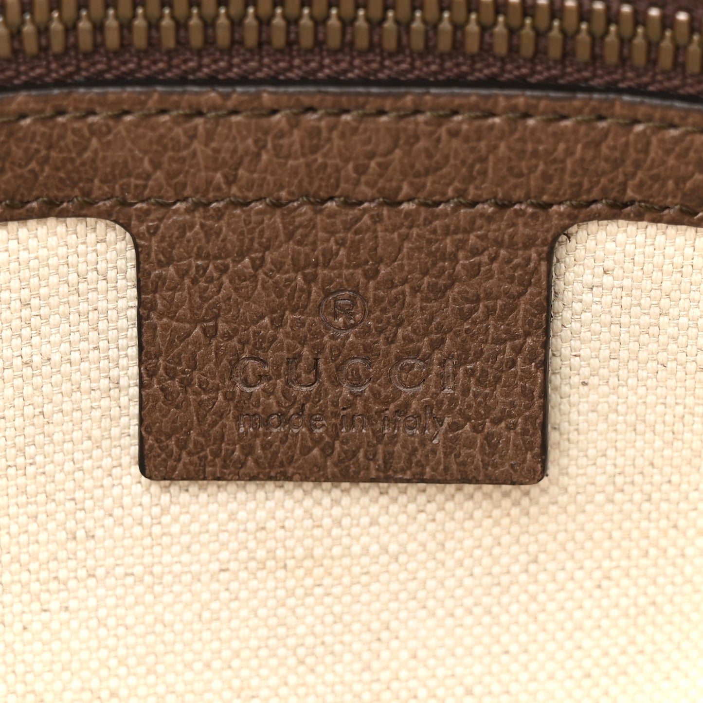 Soft GG Supreme Monogram Medium Ophidia Belt Bag Dark Brown
