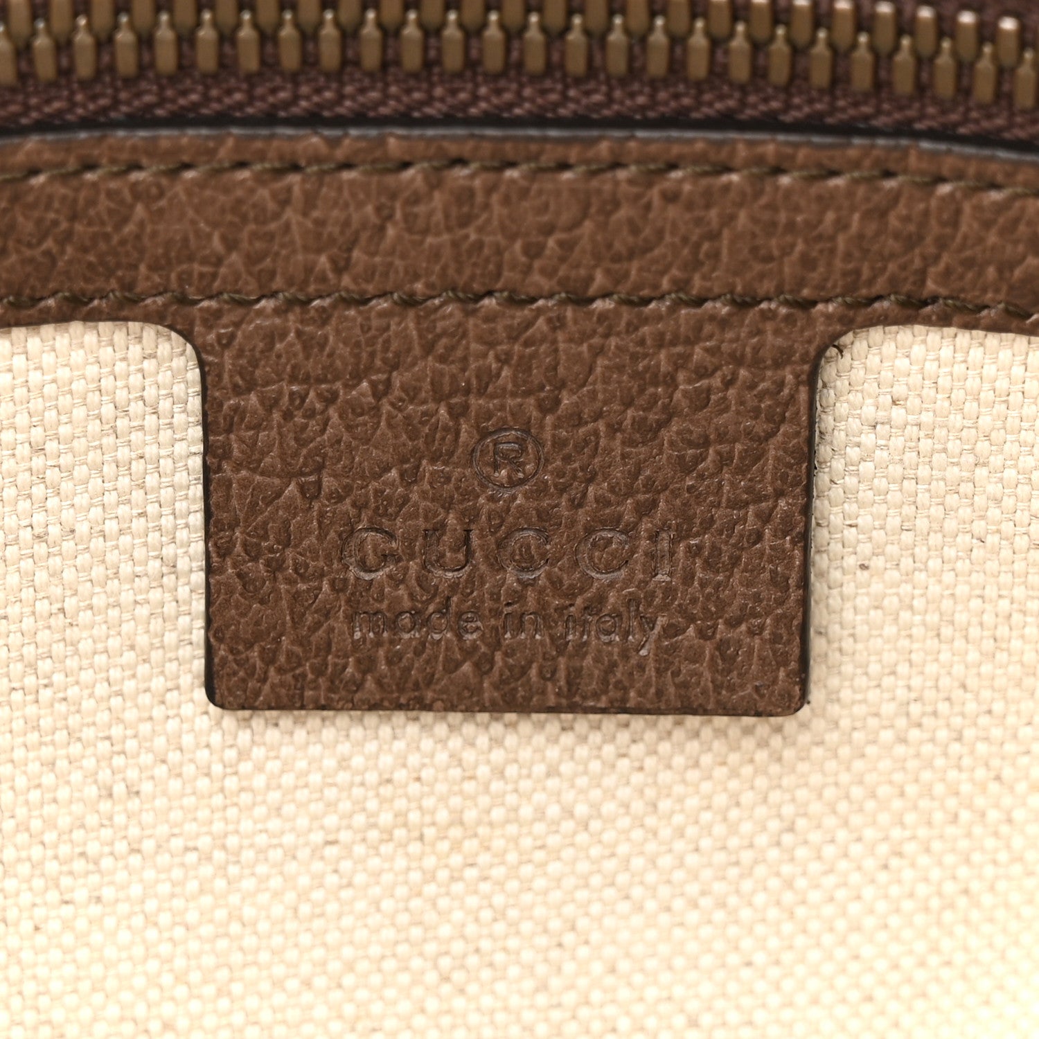Gucci Soft GG Supreme Monogram Medium Ophidia Belt Bag Dark Brown 6 of 12