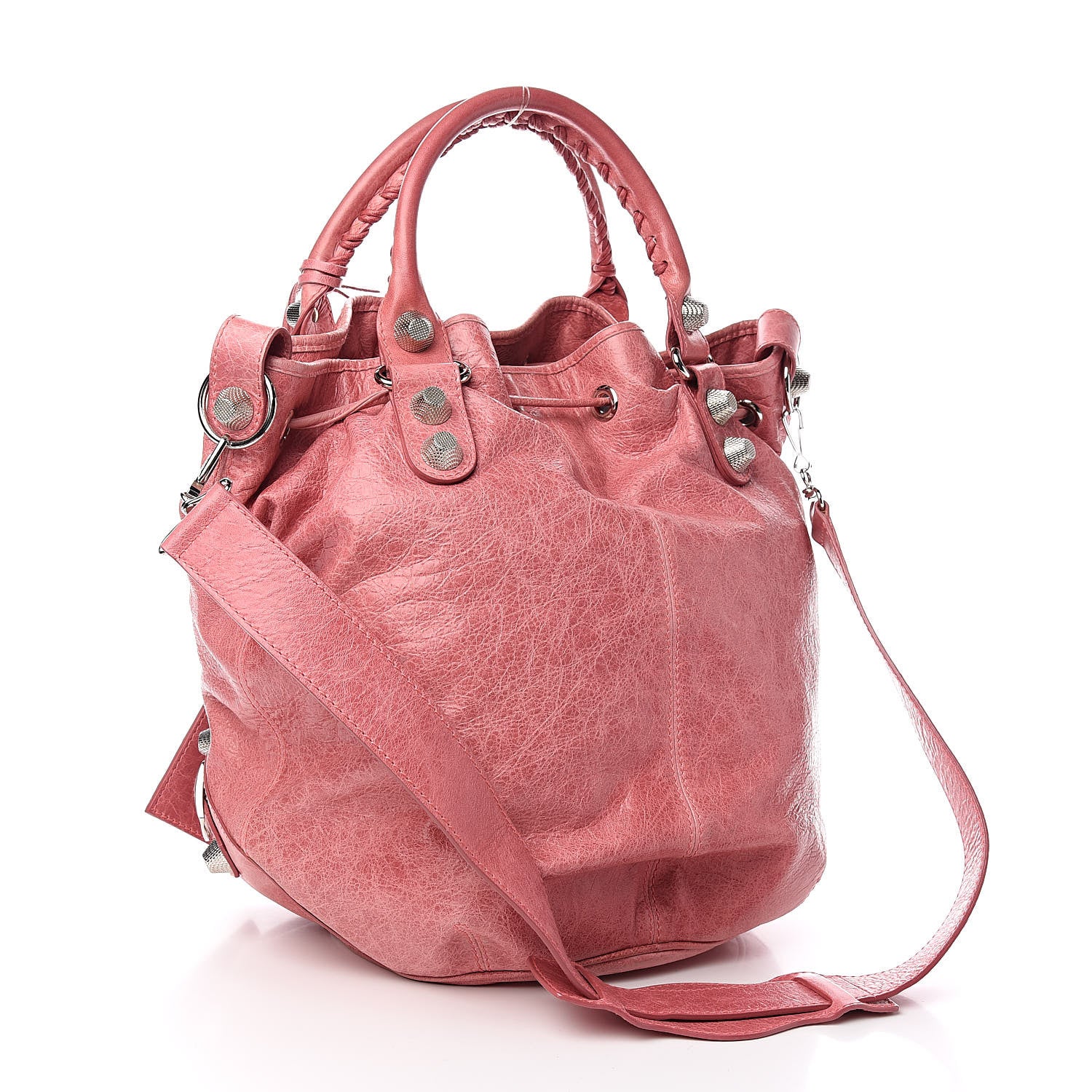 Balenciaga Agneau Giant 21 Silver Hardware Pompon Framboise 3 of 10