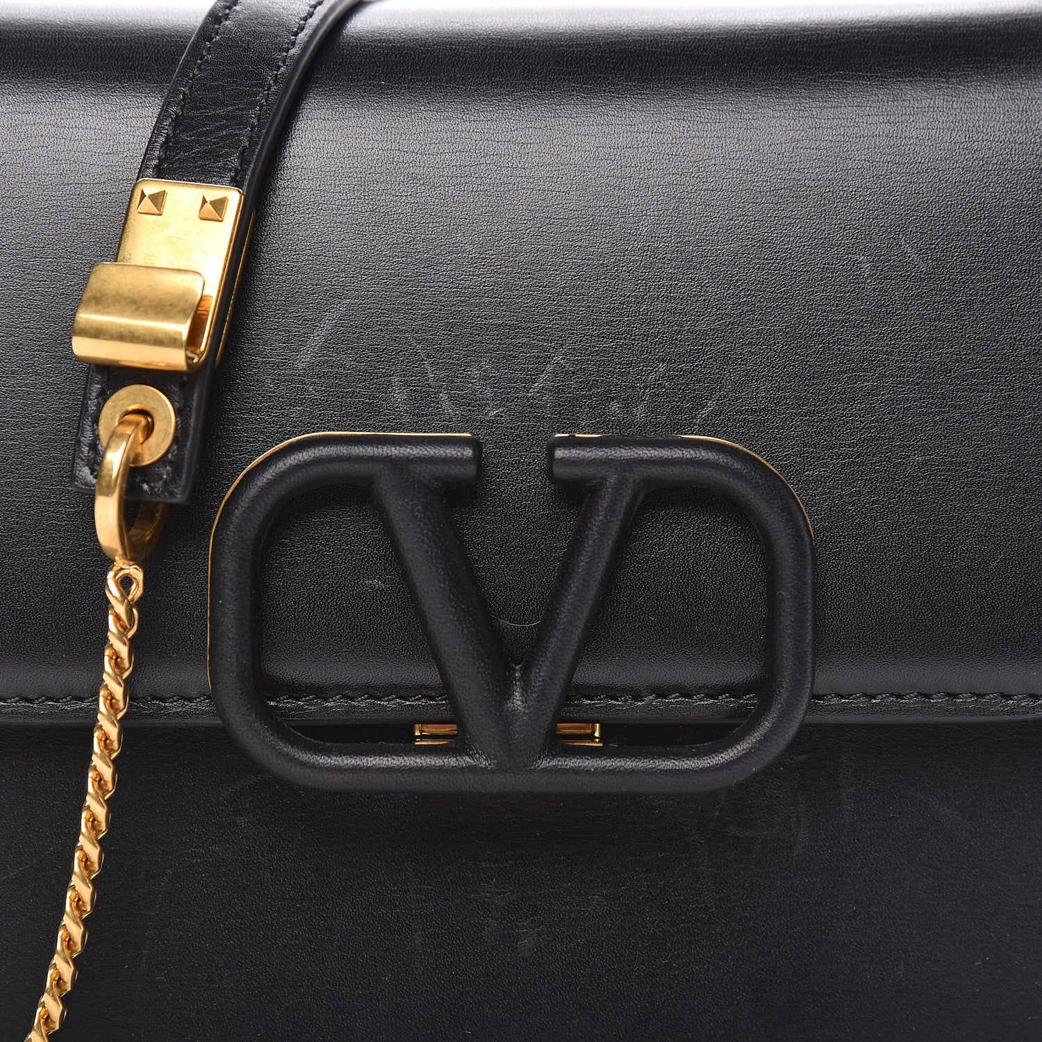 Valentino Garavani Smooth Calfskin Small VSling Shoulder Bag Black 7 of 15