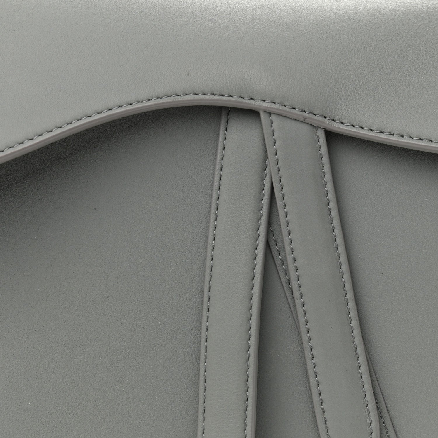Christian Dior Ultra Matte Calfskin Saddle Bag Grey 7 of 9