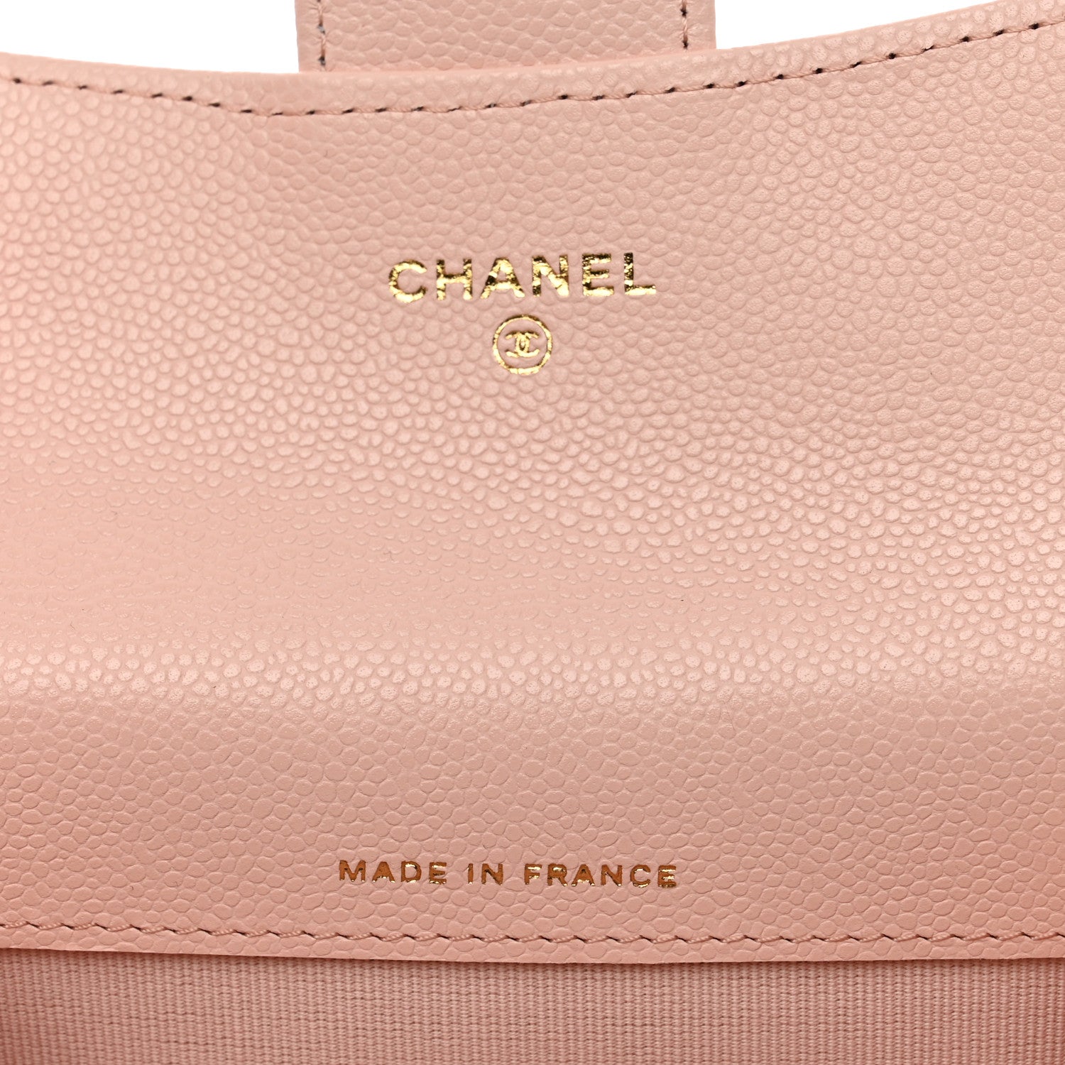 Chanel Caviar Quilted Flap Card Holder Wallet Light Pink 6 of 8