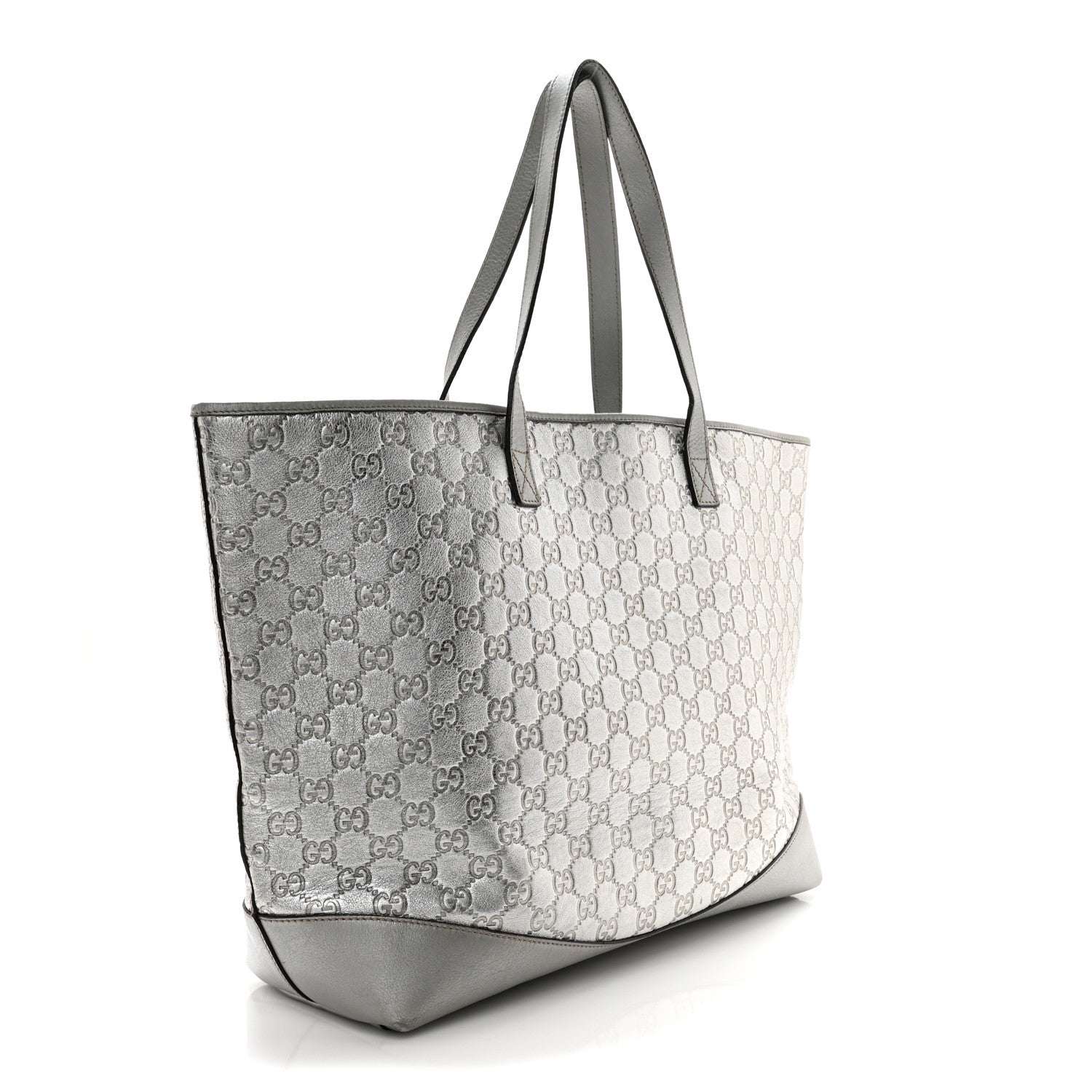 Gucci Guccissima Large Tote Silver 3 of 15