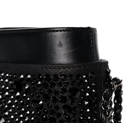 Chanel Satin Crystal Chain Around Phone Holder Black 11 of 11