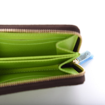 Louis Vuitton Monogram Graffiti Zippy Coin Purse Wallet Green 5 of 10