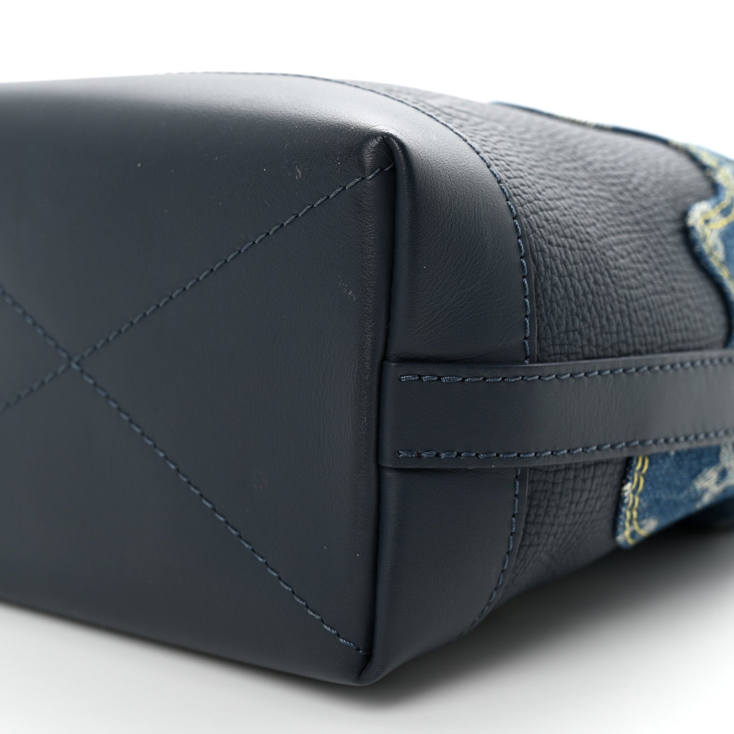 X NIGO Taurillon Monogram Denim Japanese Cruiser Blue