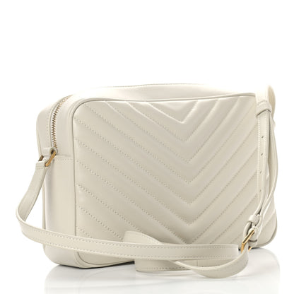 Saint Laurent Calfskin Matelasse Monogram Lou Camera Bag Crema Soft 3 of 11