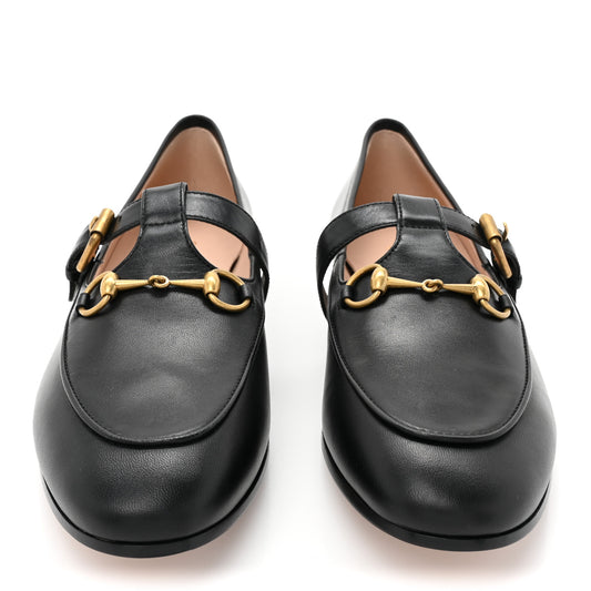 Malaga Kid Womens Horsebit Buckle Strap Loafers 40 Black