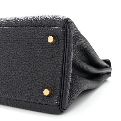 Hermes Fjord Kelly Retourne 32 Indigo 10 of 14