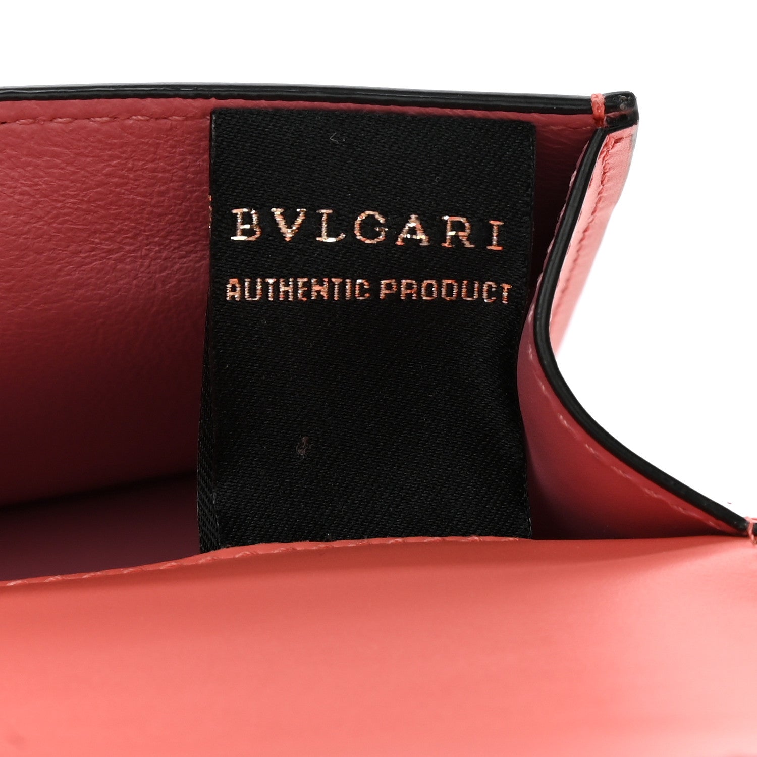 Bulgari Calfskin Serpenti Forever Card Holder Pink 8 of 9