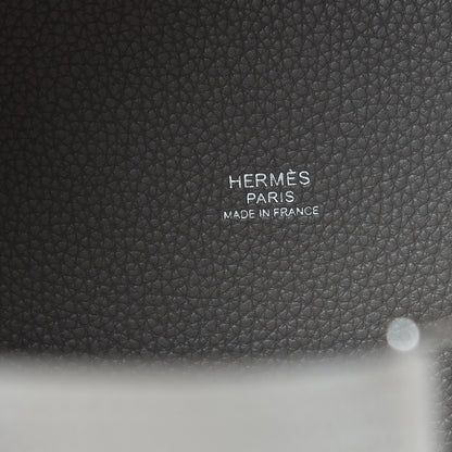 Hermes Taurillon Maurice Picotin Lock 18 PM Gris Asphalte 5 of 12