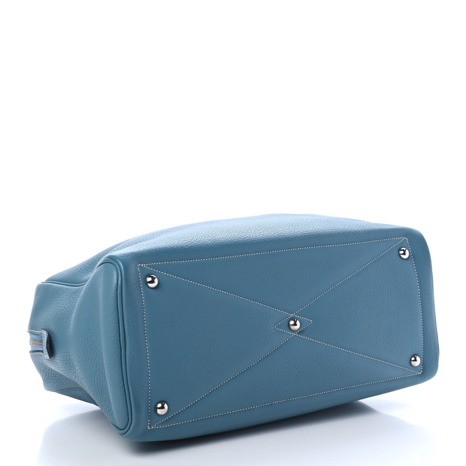 Hermes Taurillon Clemence Victoria II 35 Blue Jean 3 of 4