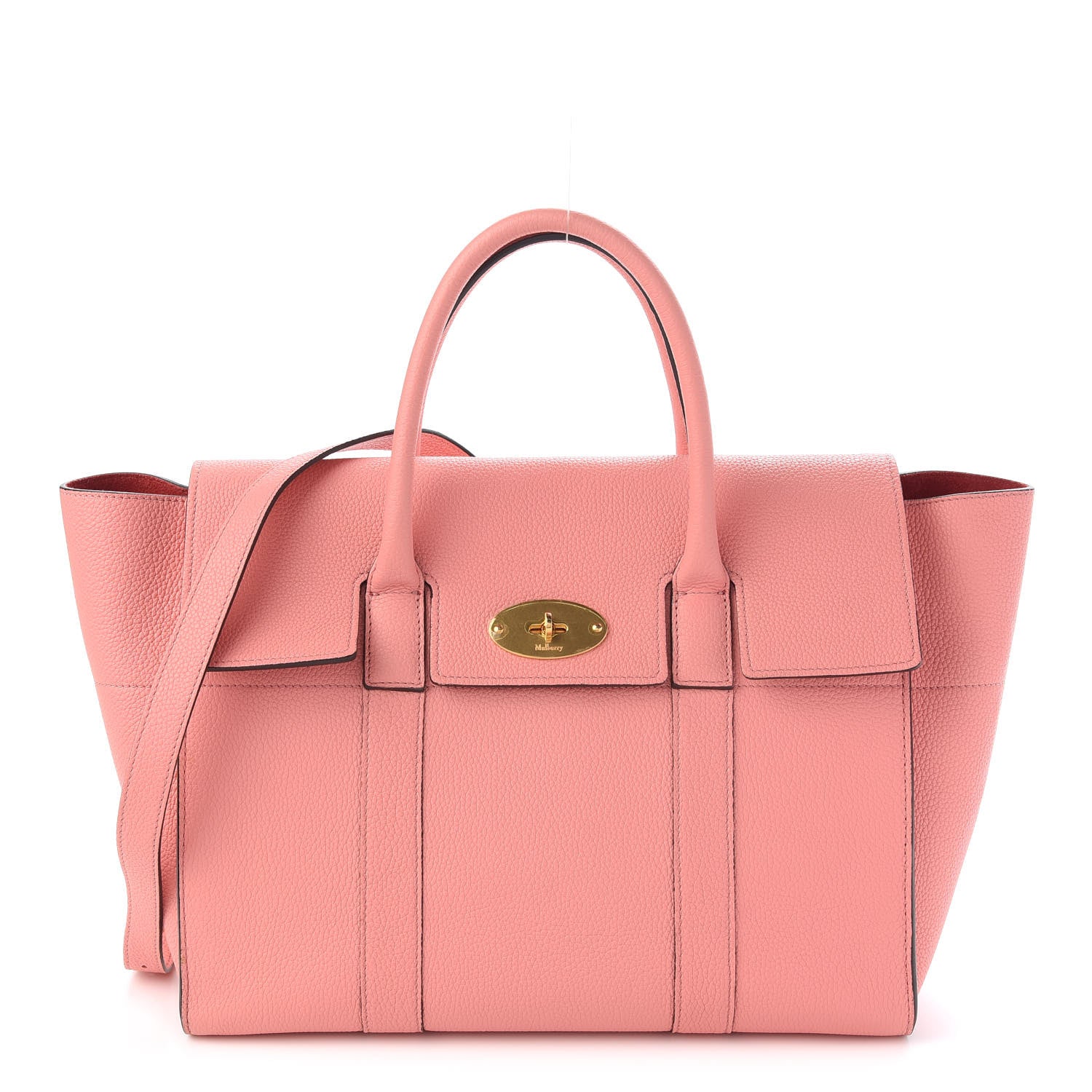 Mulberry Classic Grain Small New Bayswater Macaroon Pink 1 of 9
