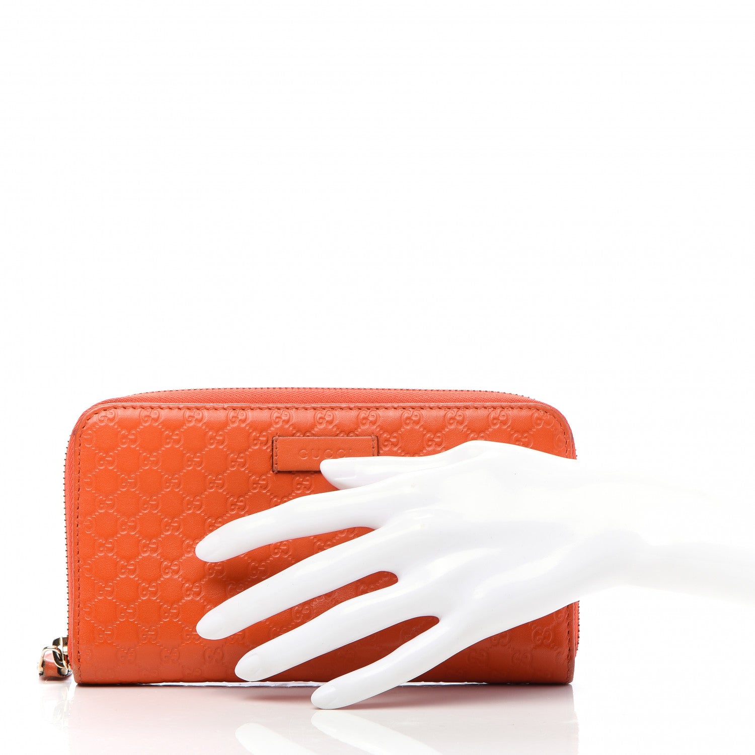 Gucci Microguccissima Zip Around Wallet Sun Orange 2 of 11
