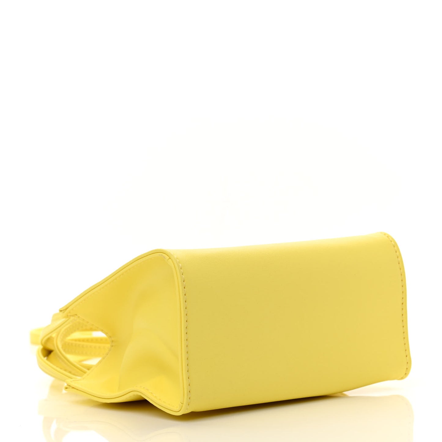 Vegan Leather Small Shopping Bag Margarine