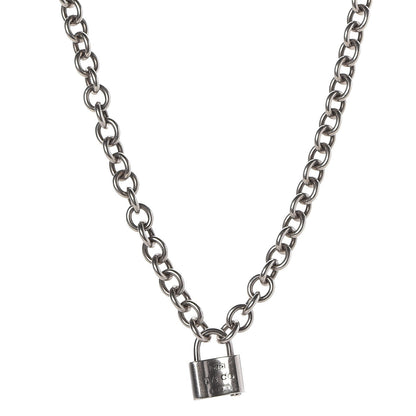 Tiffany Sterling Silver 1837 Lock Charm Necklace 1 of 5