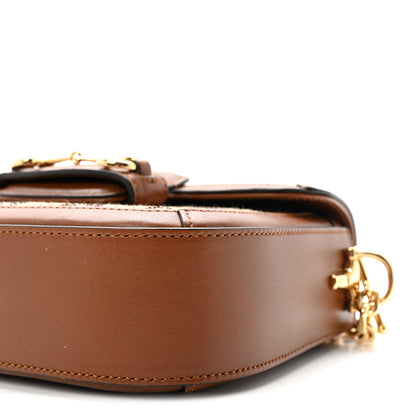 Gucci New Canvas Charisma Calfskin Crystal GG Monogram Mini Horsebit 1955 Shoulder Bag Camel Ebony 10 of 11
